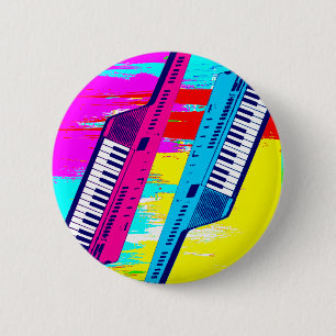 Corey Tigerachtziger jahre Retro Keytar Button