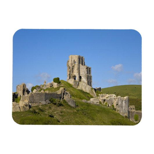Corfe Castle, Corfe, Dorset, England Magnet (Horizontal)