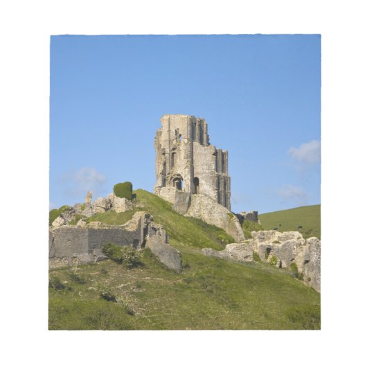 Corfe Castle, Corfe, Dorset, England Notizblock (Vorderseite)