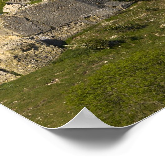 Corfe Castle, Corfe, Dorset, England Poster (Ecke)