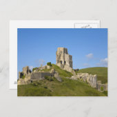 Corfe Castle, Corfe, Dorset, England Postkarte (Vorne/Hinten)