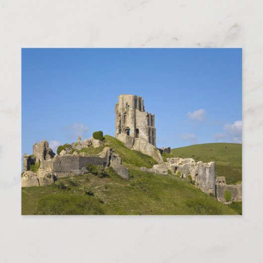 Corfe Castle, Corfe, Dorset, England Postkarte (Vorderseite)