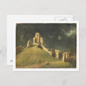 Corfe Castle, Dorset, 1764 (Öl auf Leinwand) Postkarte (Vorne/Hinten)