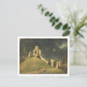 Corfe Castle, Dorset, 1764 (Öl auf Leinwand) Postkarte (Stehend Vorderseite)