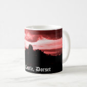 Corfe Castle, Dorset Kaffeetasse (VorderseiteRechts)
