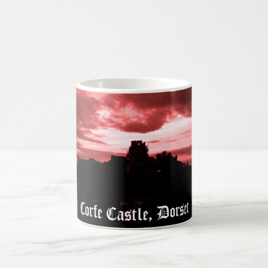 Corfe Castle, Dorset Kaffeetasse (Mittel)