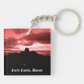 Corfe Castle, Dorset Schlüsselanhänger (Rückseite)