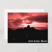 Corfe Castle Postkarte (Vorne/Hinten)