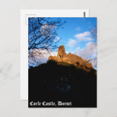 Corfe Castle Postkarte (Vorne/Hinten)