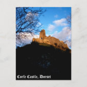 Corfe Castle Postkarte (Vorderseite)