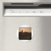 Corfe Castle Sunrise Magnet (In Situ (Geschirrspüler))