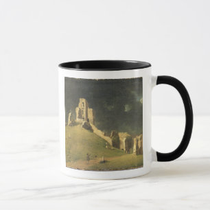 Corfe Schloss, Dorset, 1764 (Öl auf Leinwand) Tasse
