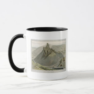 Corfe Schloss, von 'einer Reise um Großbritannien Tasse