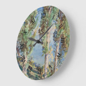 Corfu Cypresses von John Singer Sargent Große Wanduhr (Winkel)