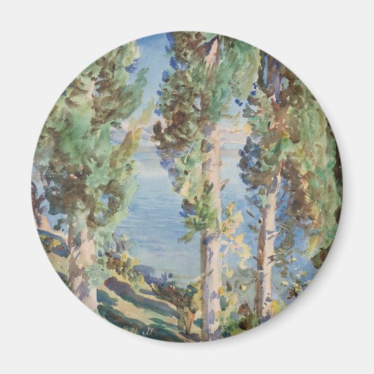 Corfu Cypresses von John Singer Sargent Magnet (Vorne)