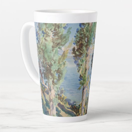 Corfu Cypresses von John Singer Sargent Milchtasse (Linke Ecke)