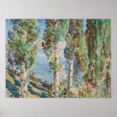 Corfu Cypresses von John Singer Sargent Poster (Vorne)