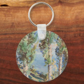 Corfu Cypresses von John Singer Sargent Schlüsselanhänger (Rückseite)