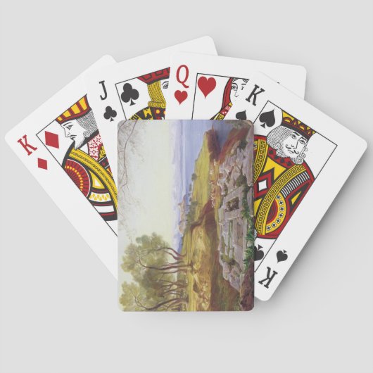 Corfu from Ascension, c.1856-64 (oil on canvas) Spielkarten (Rückseite)