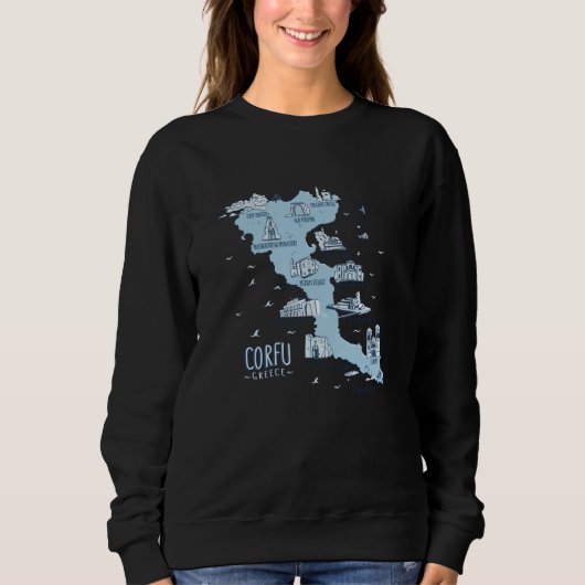 Corfu Greece Corfu Sweatshirt (Vorderseite)