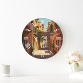 Corfu Greece Travel Große Wanduhr (Zuhause)