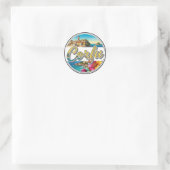 Corfu Greece Travel Runder Aufkleber (Tasche)