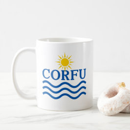 CORFU Griechenland, Sun Waves Kaffeetasse