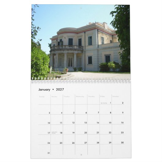 CORFU, GRIECHISCHER Mauerkalender Kalender (Jan 2027)