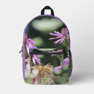 Corfu Lilac Wildblumen Bedruckter Rucksack