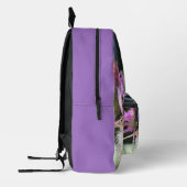 Corfu Lilac Wildblumen Bedruckter Rucksack (Links)