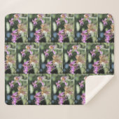 Corfu Lilac Wildblumen Sherpadecke (Vorderseite (Horizontal))