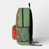 Corfu Red Poppies Bedruckter Rucksack (Rechts)