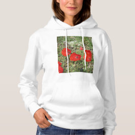 Corfu Red Poppies Hoodie