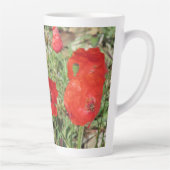 Corfu Red Poppies Latte Tasse (Rechts)