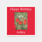 Corfu Red Poppies Serviette (Vorderseite)