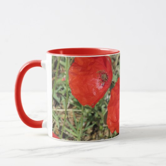 Corfu Red Poppies Tasse (Links)