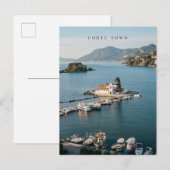 Corfu Town Vlacherna Monastery Scenic Postkarte (Vorne/Hinten)