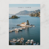 Corfu Town Vlacherna Monastery Scenic Postkarte (Vorderseite)