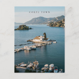 Corfu Town Vlacherna Monastery Scenic Postkarte