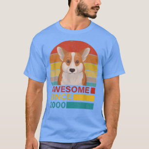 Corgi 2000 Geburtstag Funny Vintag Corgi Retro Son T-Shirt