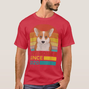 Corgi 2020 Geburtstag Funny Vintag Corgi Retro Son T-Shirt