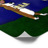 Corgi 4. Juli Feuerwerk Poster (Ecke)