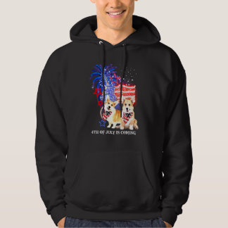 Corgi 4. Juli kommt die amerikanische Flagge Patri Hoodie