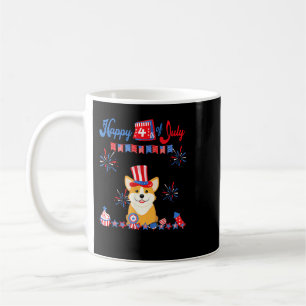 Corgi 4. Juli Pembroke Welsh Corgi Independenc Kaffeetasse