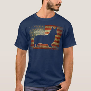 Corgi 4. Juli USA Flag Dog Gifts T - Shirt
