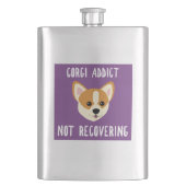 Corgi Addict nicht wiederherstellen Flachmann (Vorderseite)