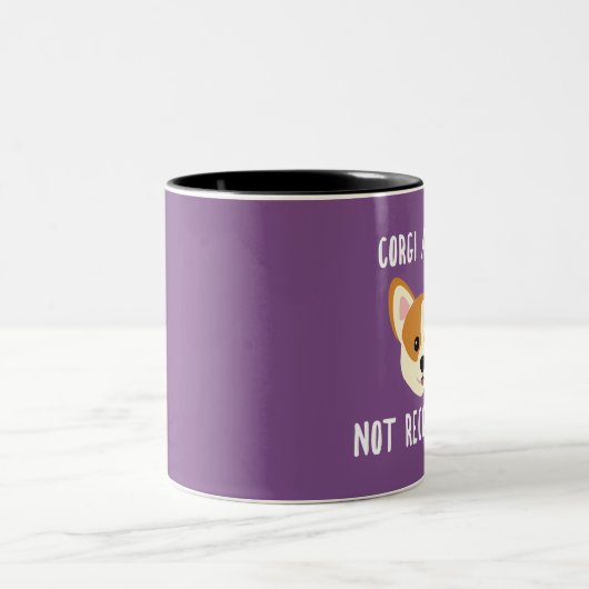 Corgi Addict nicht wiederherstellen Zweifarbige Tasse (Mittel)