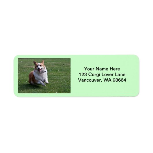Corgi Address Labels (Vorne)