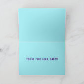 Corgi am Ende des Regenbogens Dankeskarte (Innenseite)