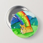 Corgi am Ende des Regenbogenschalters Button (Vorne & Hinten)